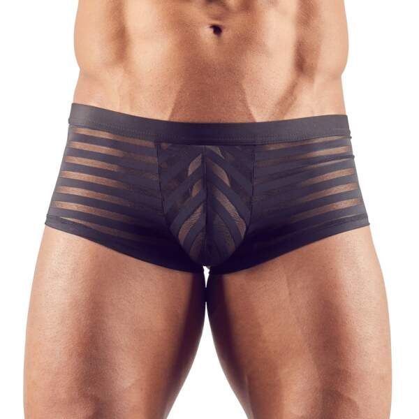 Svenjoyment Underwear - Short - Gaas - Transparant - Banen Patroon - Zwart - Afbeelding 2