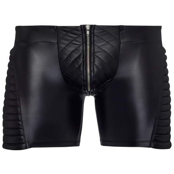 NEK - Wetlook Short - Met Rits - Gewatteerde Inzet - Zwart - Afbeelding 6