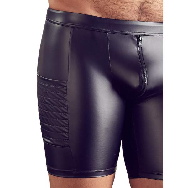 NEK - Wetlook Short  - Ring - Doorgestikte Zakken - Zwart - Afbeelding 2