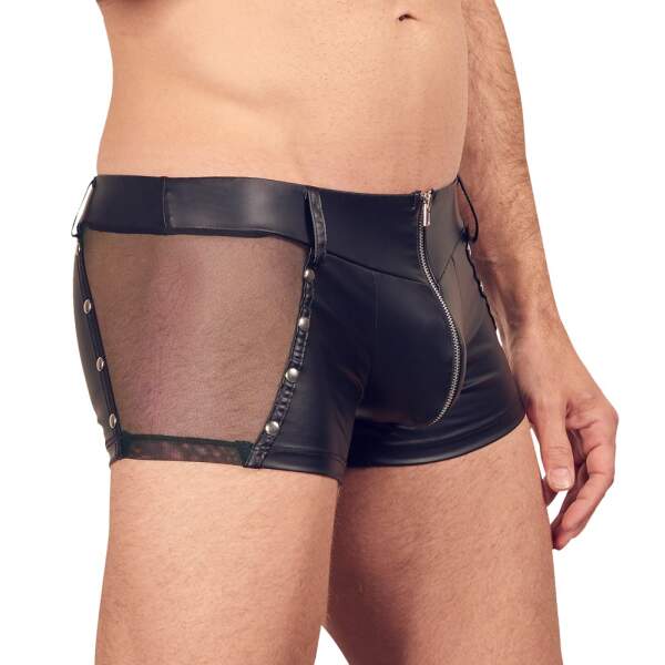 Svenjoyment Underwear - Short - Wetlook - Gaas - Studs - Zwart - Afbeelding 3