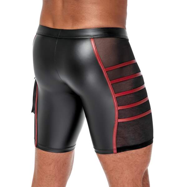 NEK - Short - Rode Banen - Wetlook - Gaas - Zwart - Afbeelding 2