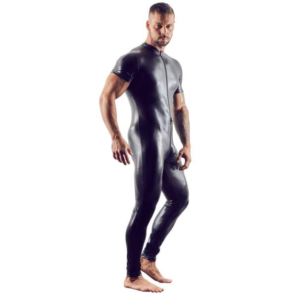 Svenjoyment - Catsuit - Wetlook - Zwart - Afbeelding 3