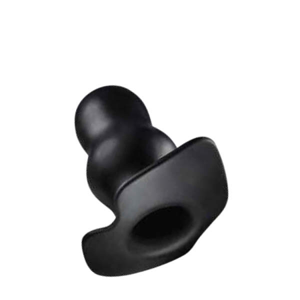 Dream Toys - Holle Tunnel Butt Plug - Siliconen - Zwart - Afbeelding 2