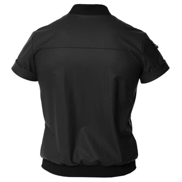 Svenjoyment - Casual Shirt - Drukknopen - Mat Wetlook - Zwart - Afbeelding 5