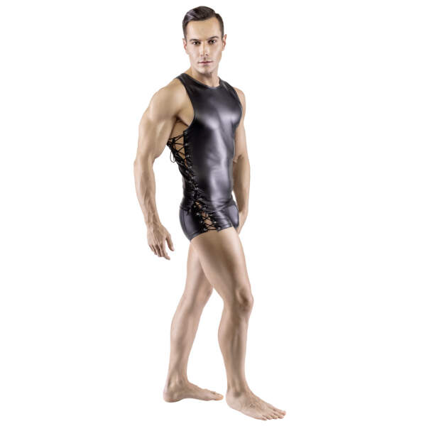 Svenjoyment - Shirt - Veters - Wetlook - Zwart - Afbeelding 3