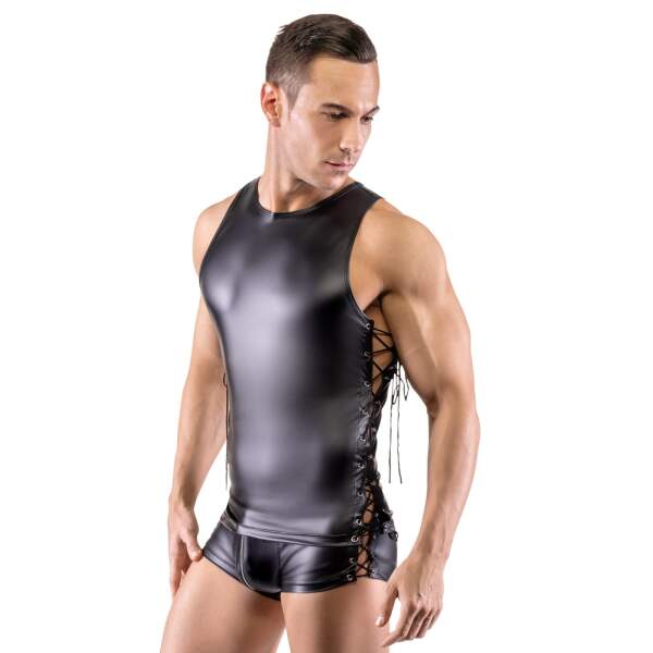 Svenjoyment - Shirt - Veters - Wetlook - Zwart
