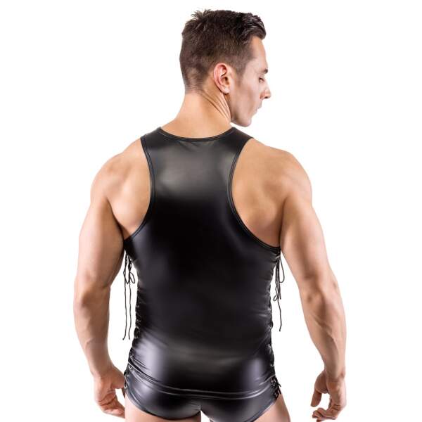 Svenjoyment - Shirt - Veters - Wetlook - Zwart - Afbeelding 2