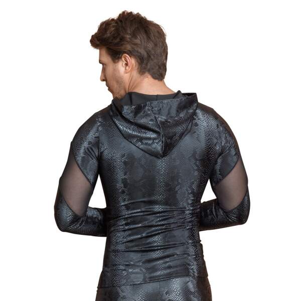 NEK - Shirt - Hoody - Snakeprint - Gaas - Zwart - Afbeelding 5