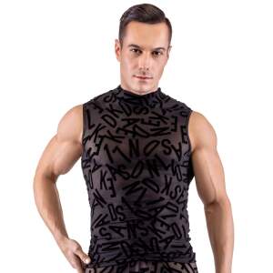 Svenjoyment Underwear - Shirt - Gaas - Alfabet Print - Zwart