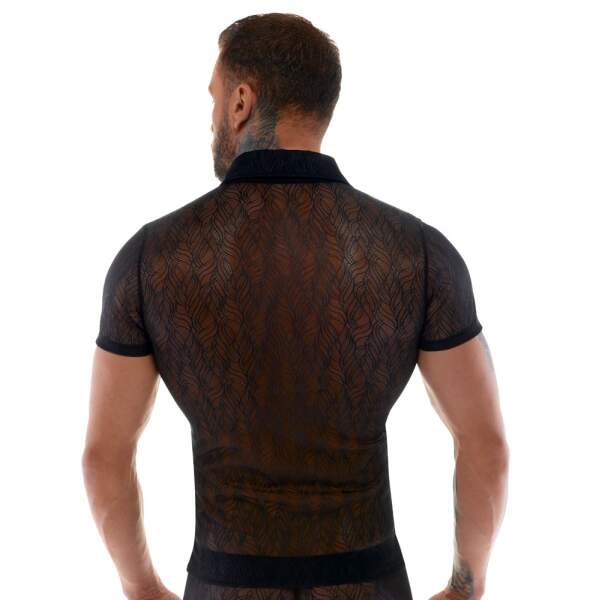 Svenjoyment - Shirt - Motief - Kant - Zwart - Afbeelding 2