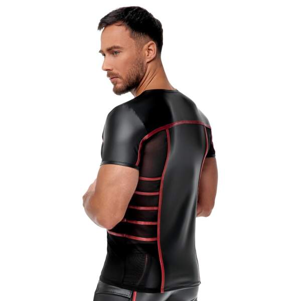 NEK - Shirt - Rode Banen - Wetlook - Gaas - Zwart - Afbeelding 5