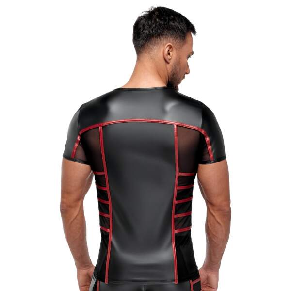 NEK - Shirt - Rode Banen - Wetlook - Gaas - Zwart - Afbeelding 2