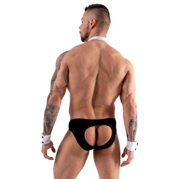 Svenjoyment - Sexy Butler - 3-delig - Zwart - Wit - Afbeelding 2