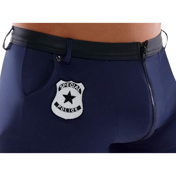 Svenjoyment Underwear - Short - Politielook - Lycra - Blauw - Afbeelding 4