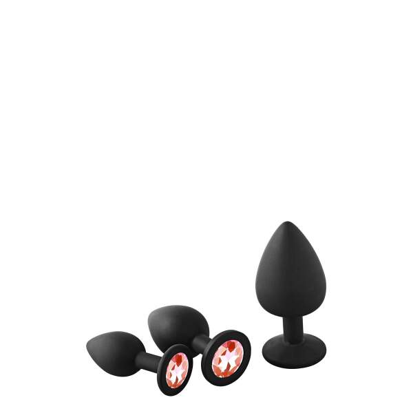 Dream Toys - Fant*ASS*tic - Anal Training Kit - 3 Butt Plugs - Siliconen - Robijn