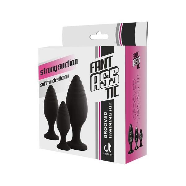 Dream Toys - Fant*ASS*tic - Butt Plugs - Training Kit - Zuignap - Siliconen - Afbeelding 4