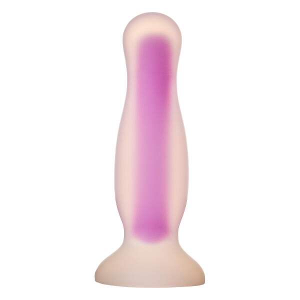 Dream Toys - Radiant - Butt Plug - Medium - Glow in the Dark - Soft Siliconen - Blauw - Afbeelding 3