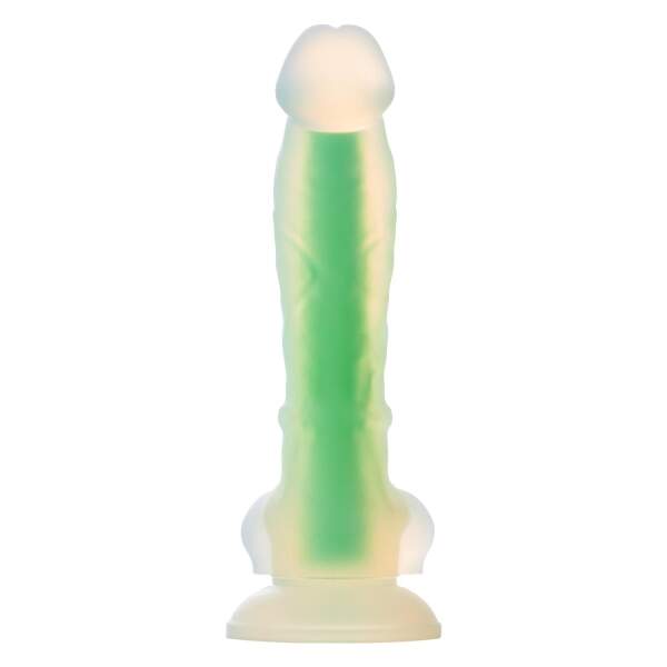 Dreamtoys - Radiant - Dildo - Small - Glow in the Dark - Soft Siliconen - Groen - Afbeelding 2