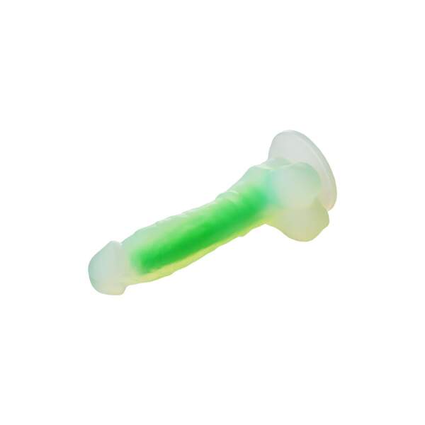 Dreamtoys - Radiant - Dildo - Small - Glow in the Dark - Soft Siliconen - Groen - Afbeelding 4