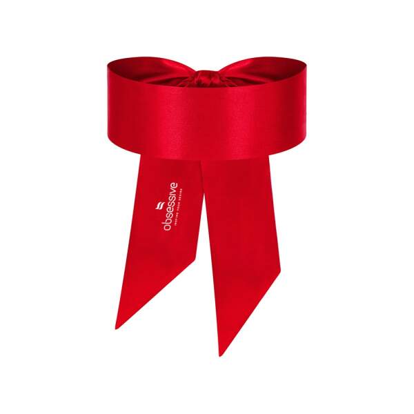 Obsessive - Bondage Scarf - Blinddoek - Rood - Satijn - Afbeelding 3