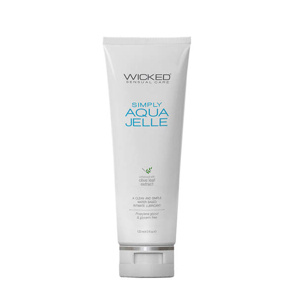 Wicked - Simply Aqua Jelle - Glijmiddel - Vegan - Olijfbladextract - Waterbasis - 120 ml - Afbeelding 2