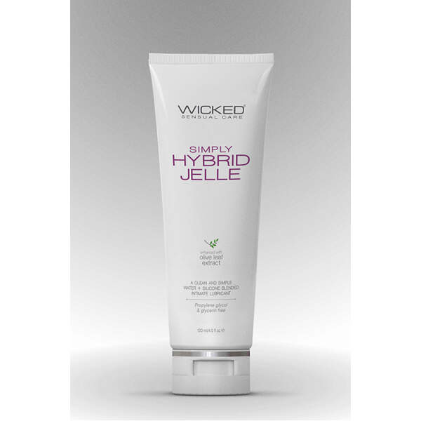 Wicked - Simply Hybrid Jelle - Glijmiddel - Vegan - Olijfbladextract - Waterbasis -  Siliconen - 120 ml - Afbeelding 4