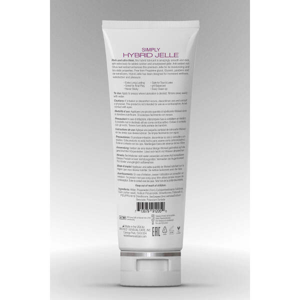 Wicked - Simply Hybrid Jelle - Glijmiddel - Vegan - Olijfbladextract - Waterbasis -  Siliconen - 120 ml - Afbeelding 5