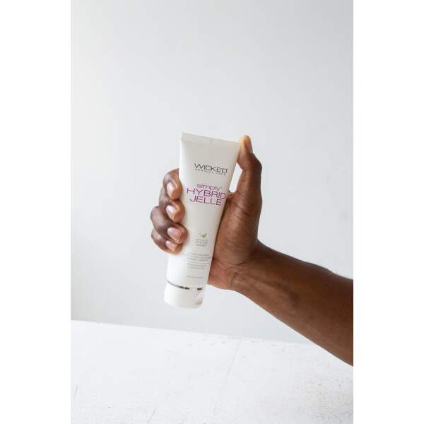 Wicked - Simply Hybrid Jelle - Glijmiddel - Vegan - Olijfbladextract - Waterbasis -  Siliconen - 120 ml - Afbeelding 3