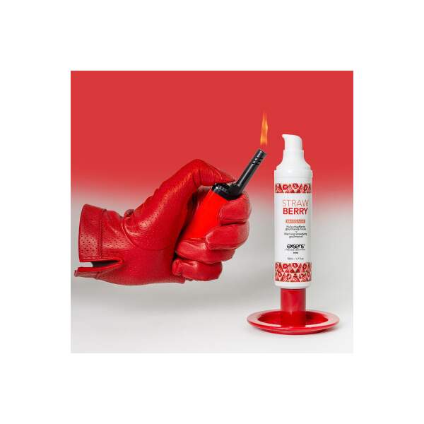Exsens - Massage Olie - Verwarmend - Aardbeien - Afbeelding 2