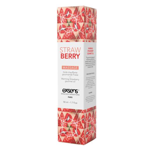 Exsens - Massage Olie - Verwarmend - Aardbeien - Afbeelding 5