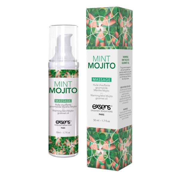 Exsens - Massage Olie - Verwarmend - Mint Mojito - Afbeelding 3