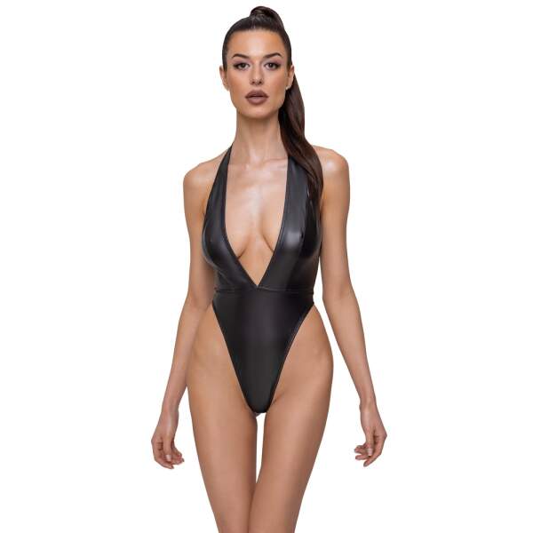 Cottelli Collection - Rio String Body - Matte Look - Zwart