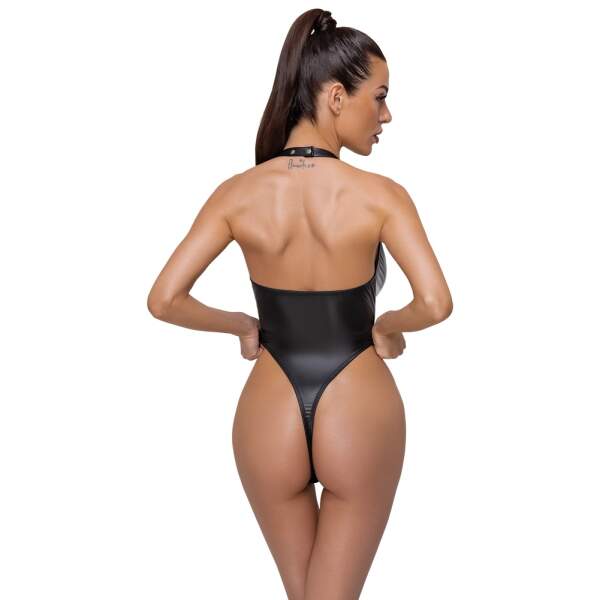 Cottelli Collection - Rio String Body - Matte Look - Zwart - Afbeelding 3
