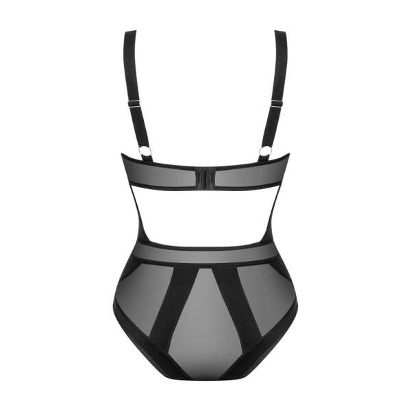 Obsessive - Chic Amoria - Stringbody - Stretch - Gaas - Zwart - Afbeelding 4