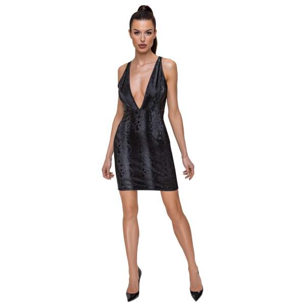 Cottelli Collection - Jurk Snake - Zwart - Afbeelding 3