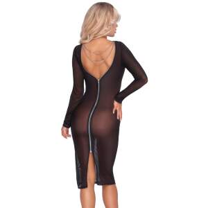 Cottelli Collection - Lange Party Dress - Gaas - Kettingen - Gaas - Zwart