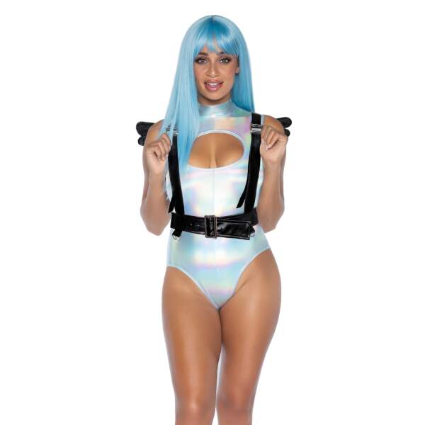 Leg Avenue - Furry Angel Body Harnass - Vleugels - Harnas - Zwart - Afbeelding 2