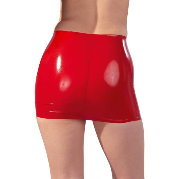 The Latex Collection - Mini Rok - Latex - Rood - Afbeelding 2