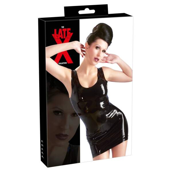 The Latex Collection - Jurk - Latex - Zwart - Afbeelding 4