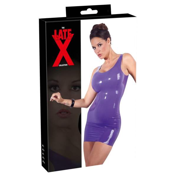 Latex Jurk Paars - Afbeelding 4