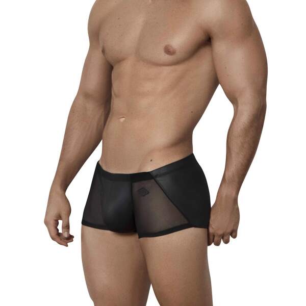 Clever Moda - Hurricane Latin Boxer - Gaas Inzet - Wetlook - Zwart - Afbeelding 3