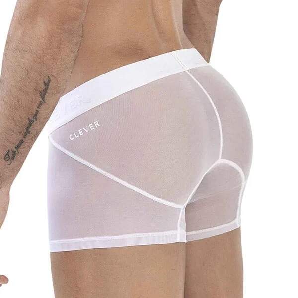 Clever Moda - Yin Yang Trunks - Boxershort - Mesh -  Wit - Afbeelding 2
