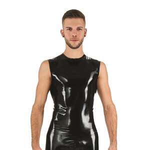Mr. B - Shirt - Mouwloos - Latex - Zwart