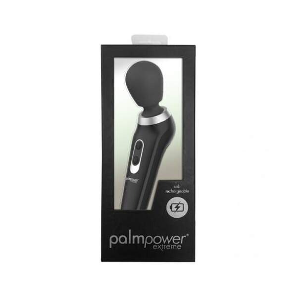 Palm Power - Extreme Vibrator Black - Massage Wand - Zwart - Afbeelding 2