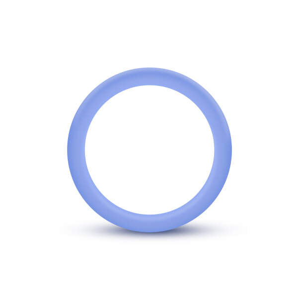 Blush - Cockring - Siliconen - Glow in the Dark  - Blauw - Afbeelding 3