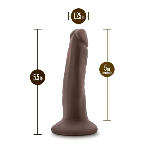 Dr Skin - Plus - Realistische Dildo - Zuignap - 13,9 cm - Bruin - Afbeelding 5
