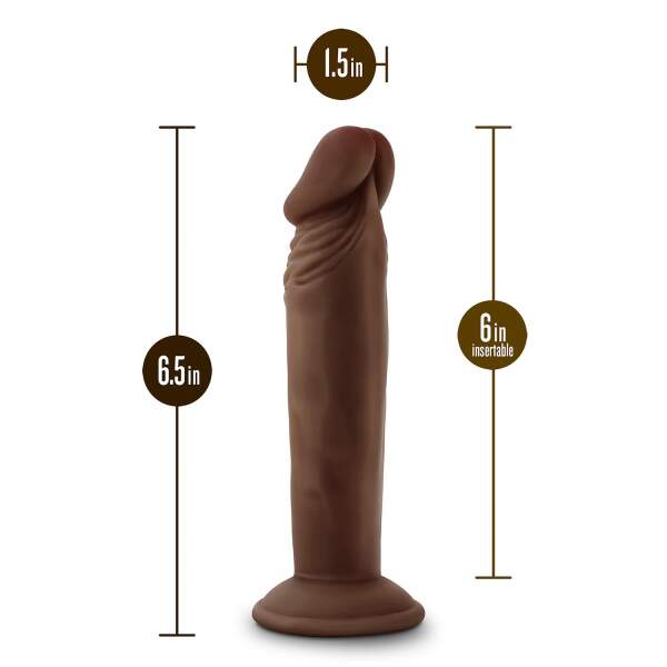 Dr Skin - Plus - Realistische Dildo - Zuignap - 16,5 cm - Bruin - Afbeelding 4