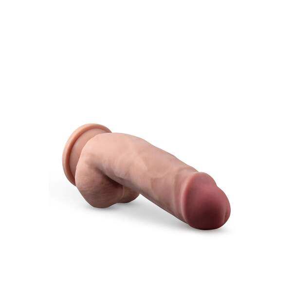 Dr Skin - Plus - Dikke Realistische Dildo - met Ballen - Zuignap - 17,7 cm - Nude - Afbeelding 3
