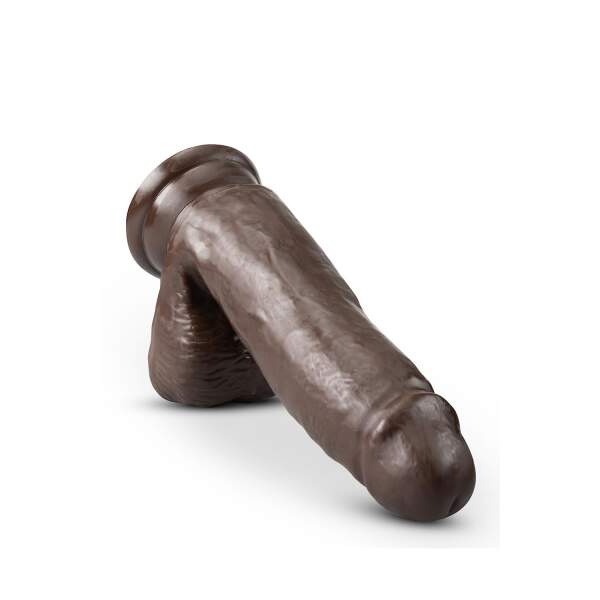 Dr Skin - Plus - Dikke Realistische Dildo - met Ballen - Zuignap - 17,7 cm - Bruin - Afbeelding 3