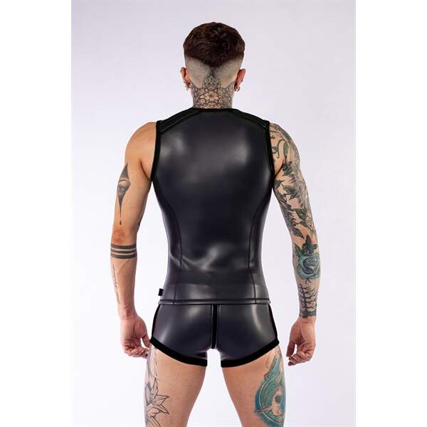 Mouwloos Shirt met Rits Neopreen - Mr. B - Afbeelding 4